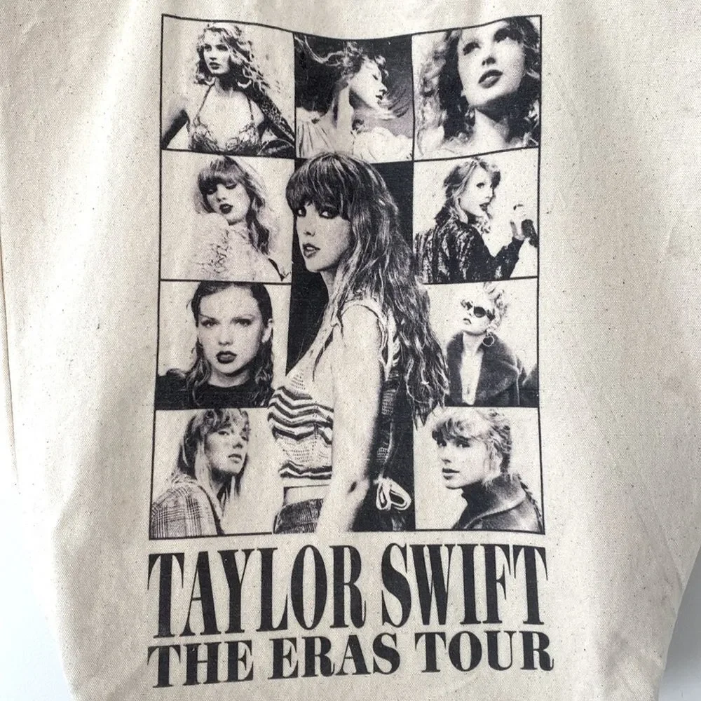 Taylor Swift Canvas Tote Bag from The Eras Tour her photo printed Like New